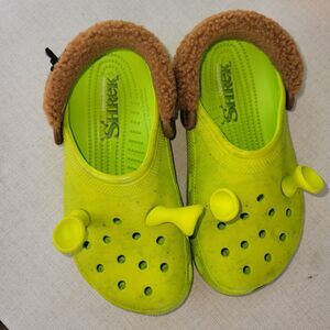 Rare Crocs Shrek Dreamworks W 8 M 6 Green Collection Ears